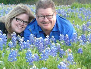 Craig and Amy in the Texas Bluebonnets